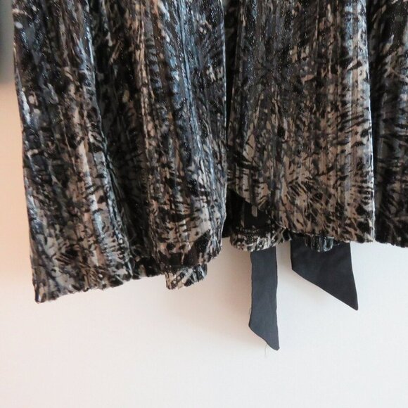 VINTAGE NINE WEST Y2K Velvet Burnout Metallic Babydoll Top Whimsigoth - Size 2X - Picture 9 of 16